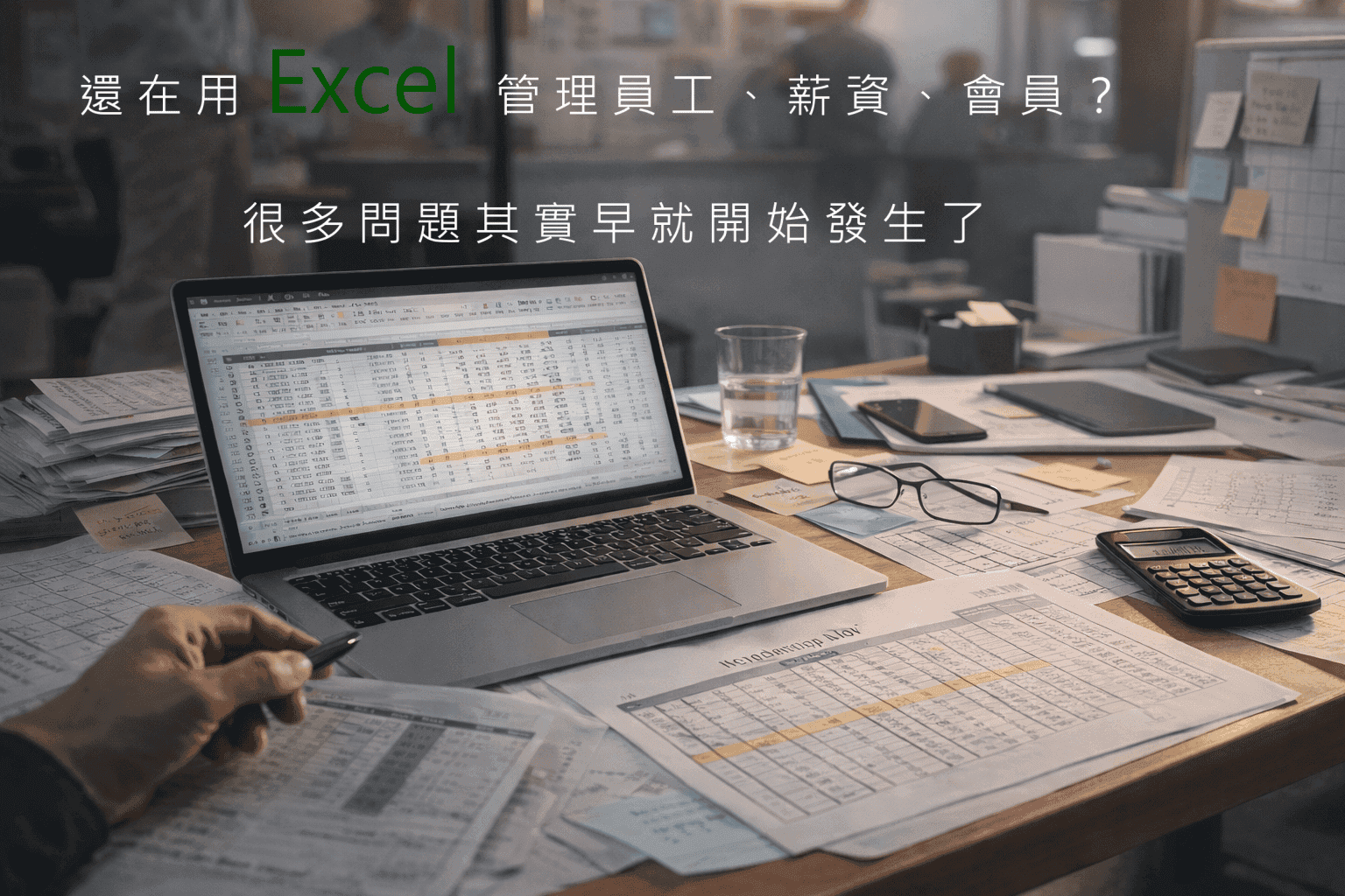 還在用 Excel 管理員工、薪資、會員？很多問題，其實不是突然發生的