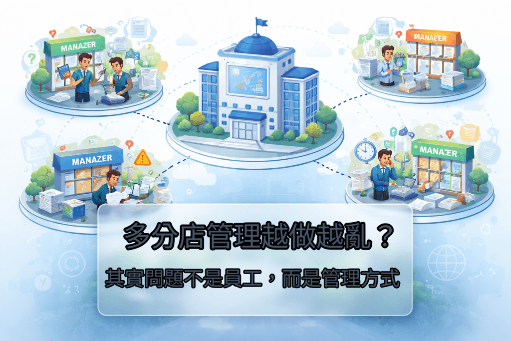 多分店管理為什麼越做越亂？常見問題其實不是員工不配合