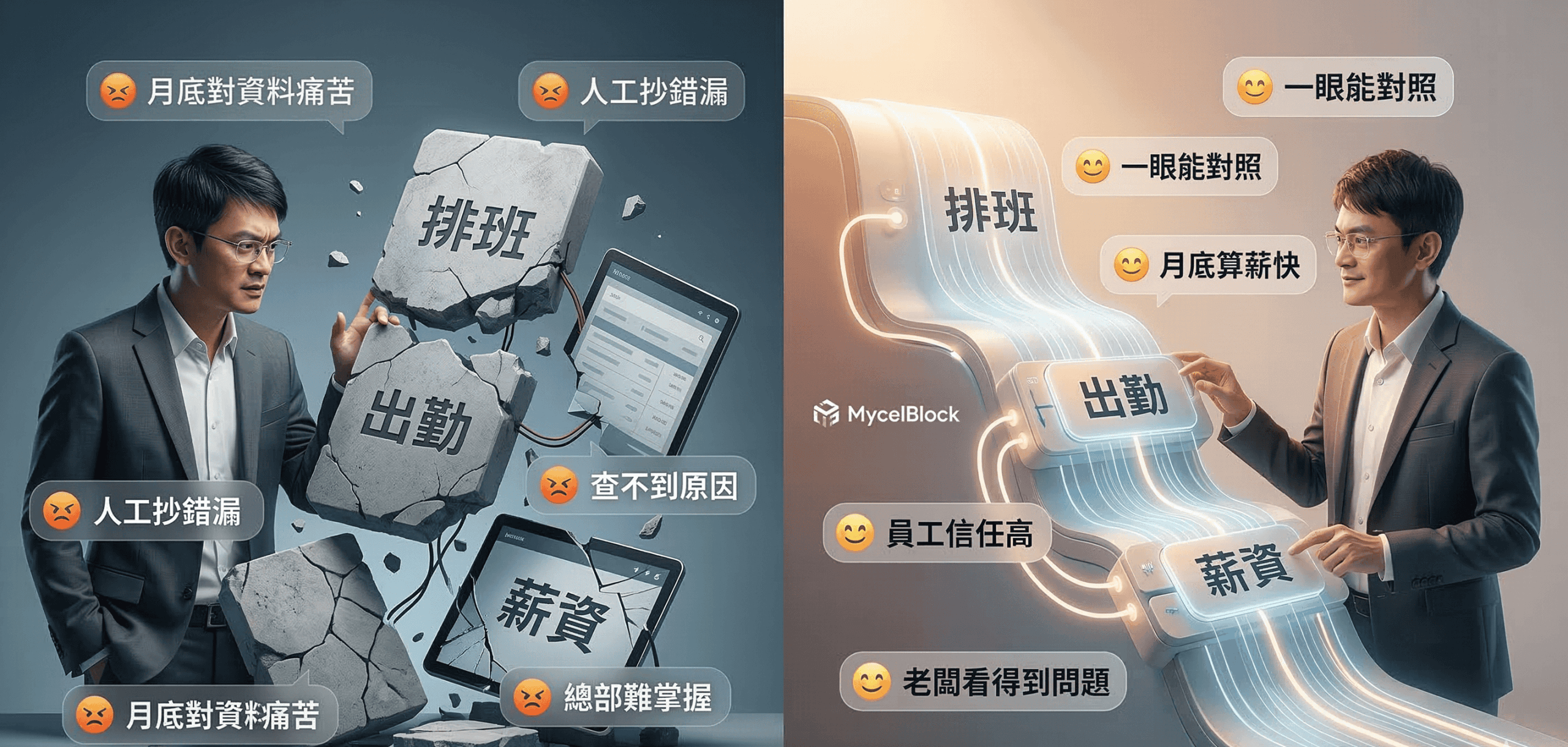 為什麼排班、出勤、薪資，最好不要分開管理？